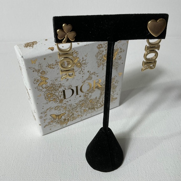 Dior Gold Earrings - Picture 1 of 2